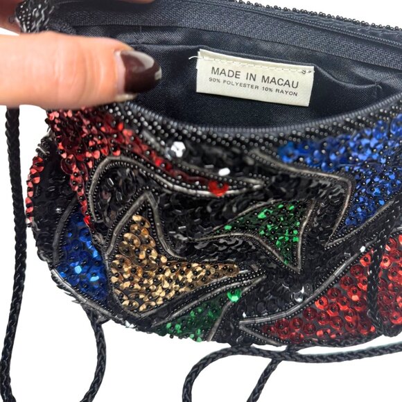 Vintage La Regale Handmade Sequin & Beaded Bag – Macau – Excellent Condition - Picture 9 of 9